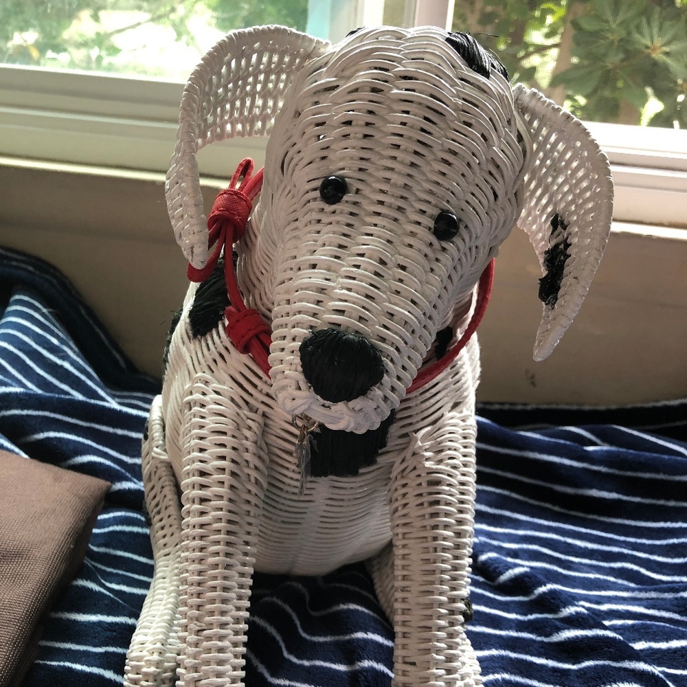 KATE SPADE ROSE COLORED GLASSES DALMATION PURSE